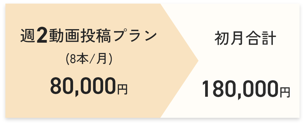 週2動画投稿プラン